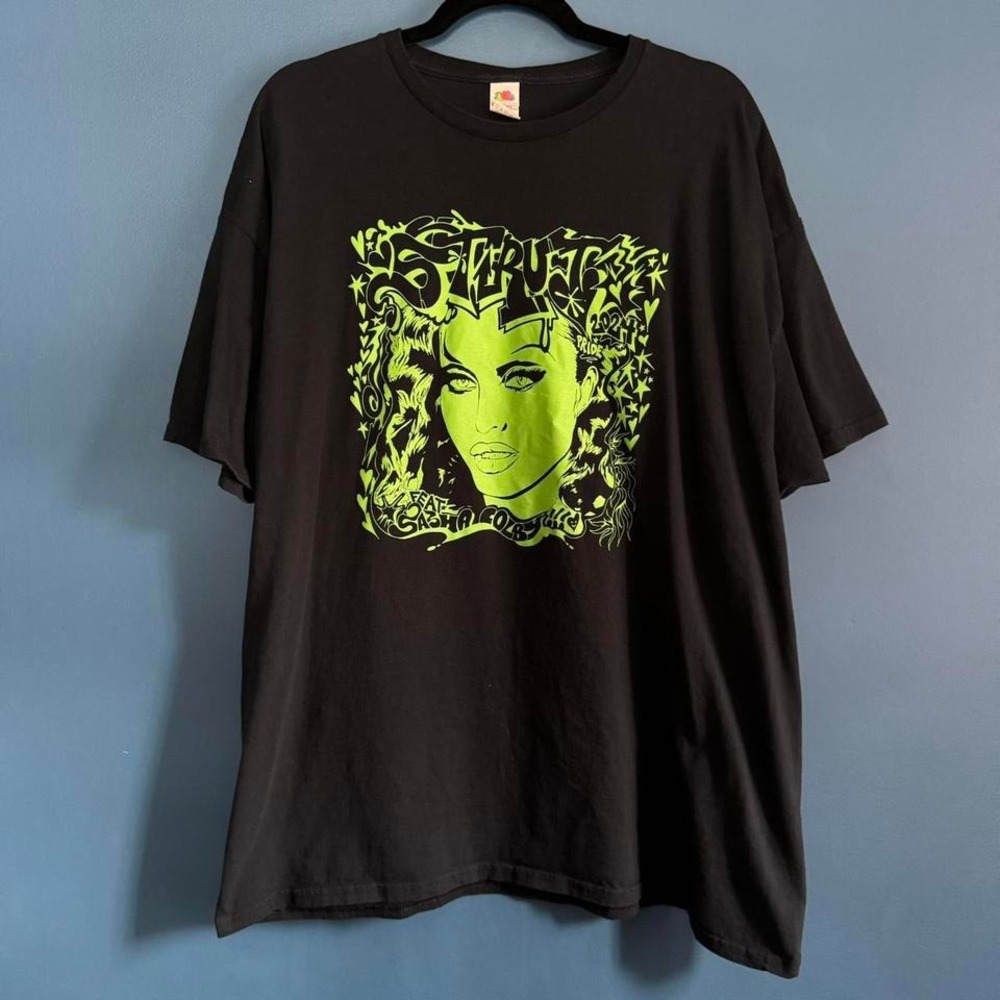 Strut 2024 T Shirt Adult 2X Sasha Colby Black Green Plus‎ Size Drag Pride LGBT